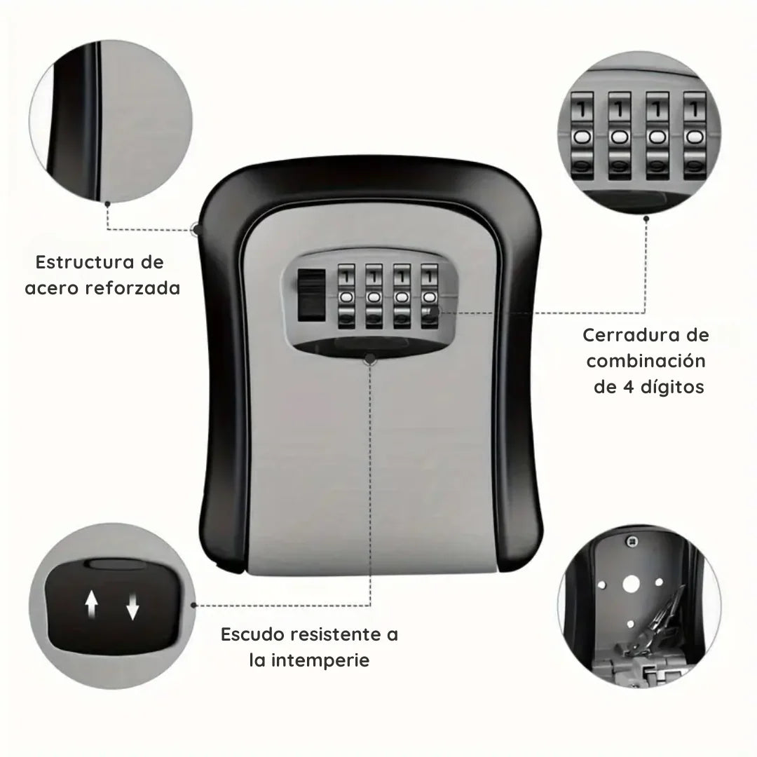 Caja De Seguridad Guarda Llave Con Clave Numérica - LockGuard