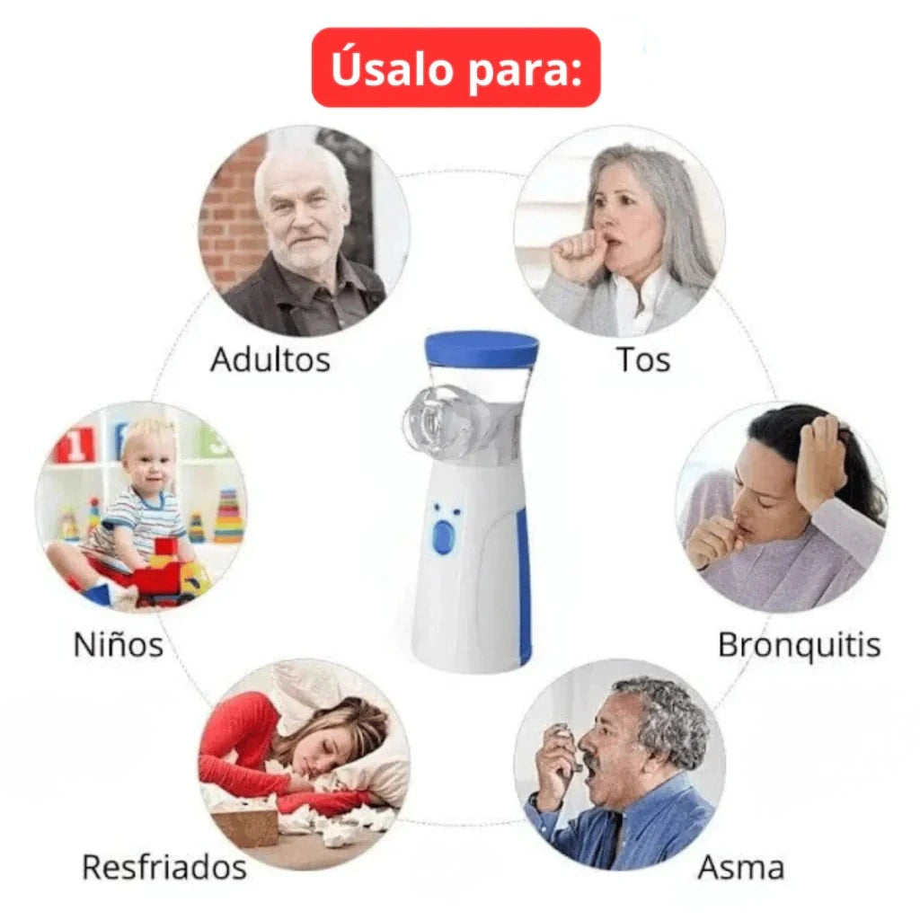 VaporAid™ - Nebulizador Portátil Para Adultos Y Niños