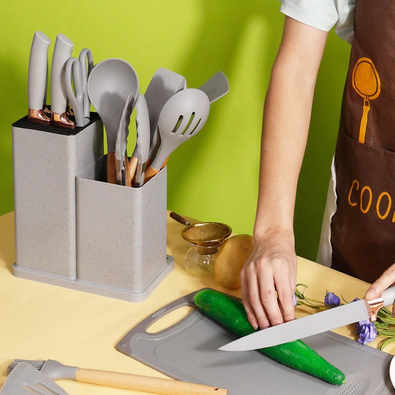 Kit de cocina de 19 piezas en silicona de primera calidad
