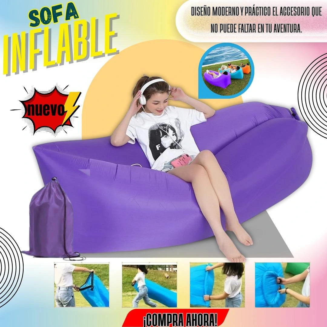 Silla Hamaca Inflable Soporta Hasta 120 Kilogramos MyComfort®