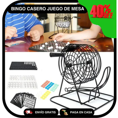 Bingo Casero - Juego de Mesa (Accesorios Completos)
