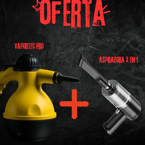 ¡Oferta Navideña! VaporTec Pro Max™ + Aspiradora 3 en 1 [REGALO]