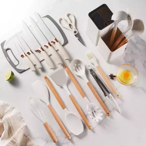 Kit de cocina de 19 piezas en silicona de primera calidad