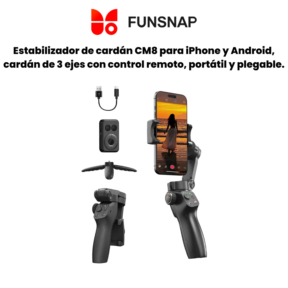 Estabilizador Smartphone FUNSNAP CM8
