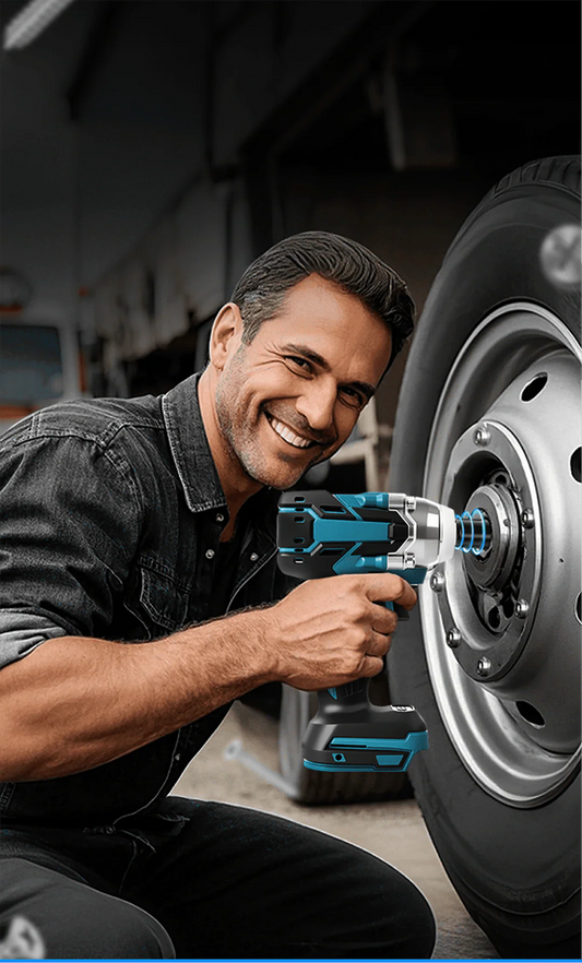 Llave De Impacto Eléctrica Con Batería De Litio Y Accesorios