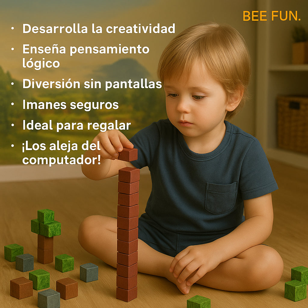 Bloques magnéticos BeeFun BeeBricks – 100 piezas + Envío GRATIS