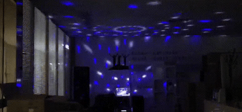 Bola Disco Mágica Luminosa Giratória