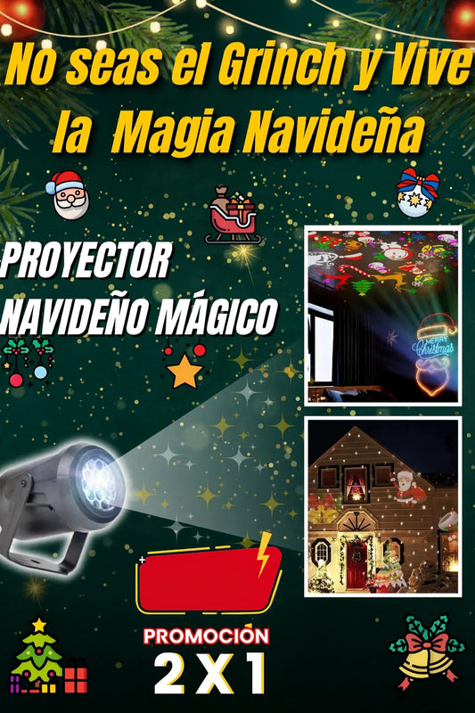 PROYECTOR LASER NAVIDEÑO 2x1