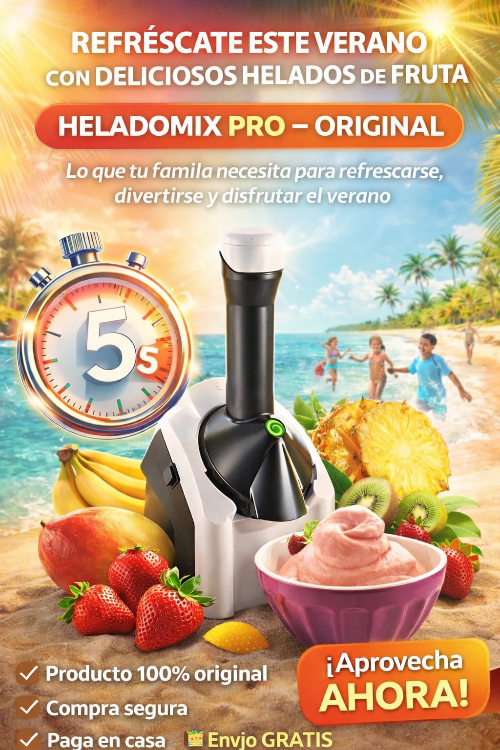 Maquina HeladoMix 🍧| Helados de Frutas Saludables 🔥