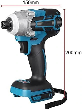 Llave De Impacto Eléctrica Con Batería De Litio Y Accesorios