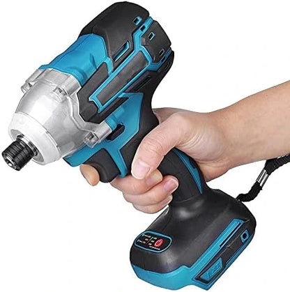 Llave De Impacto Eléctrica Con Batería De Litio Y Accesorios