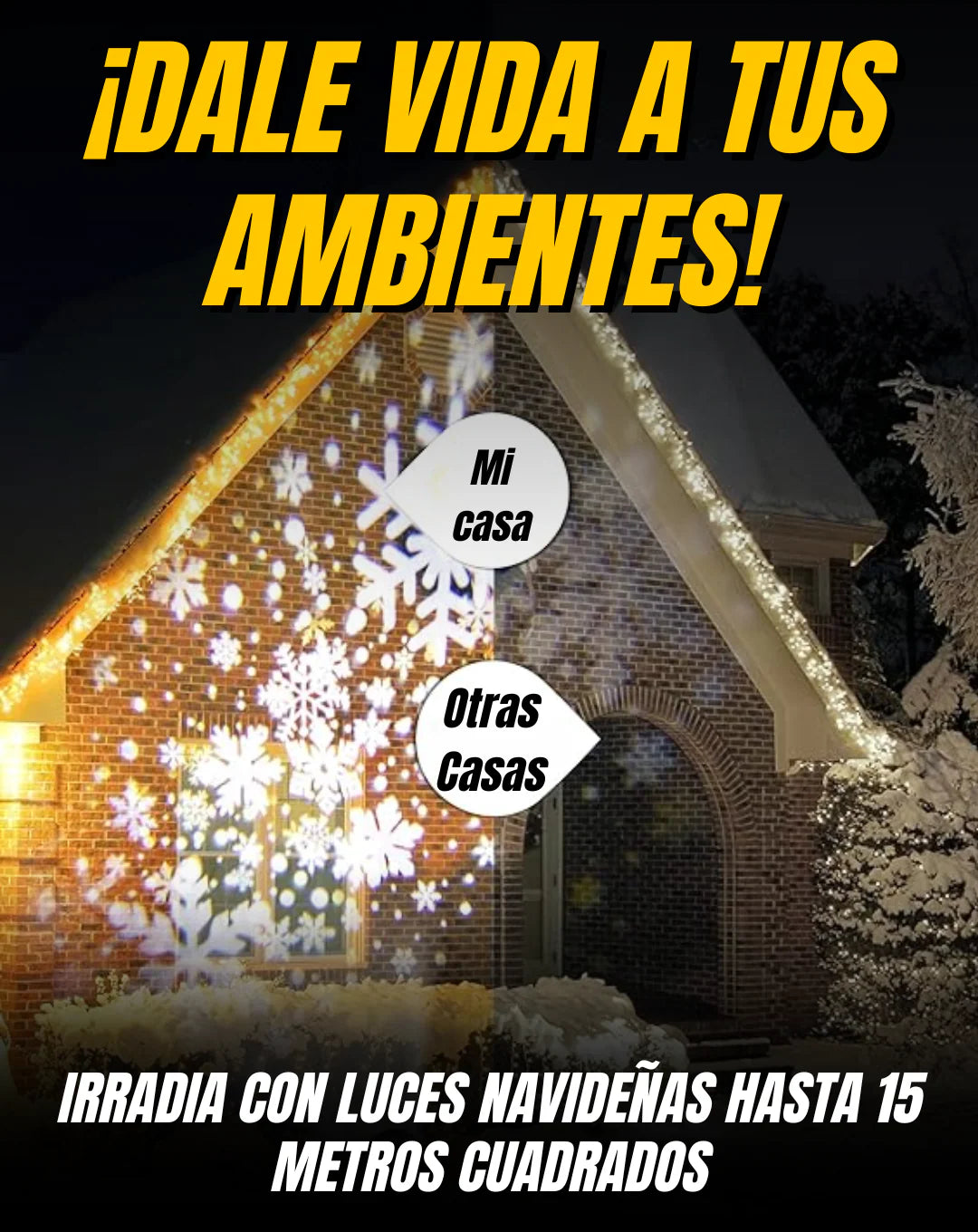 PROYECTOR LASER NAVIDEÑO 2x1