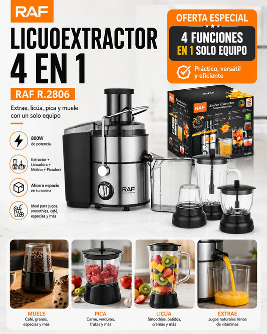 LICUOEXTRACTOR 4 en 1 | La solución definitiva para tu cocina