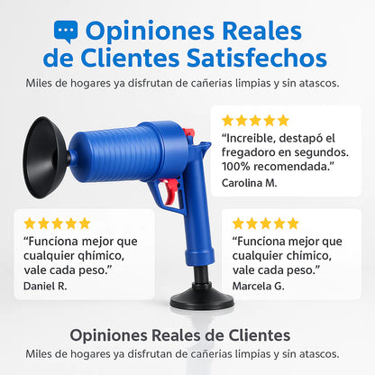 💦 Pistola Destapa Cañerías Profesional