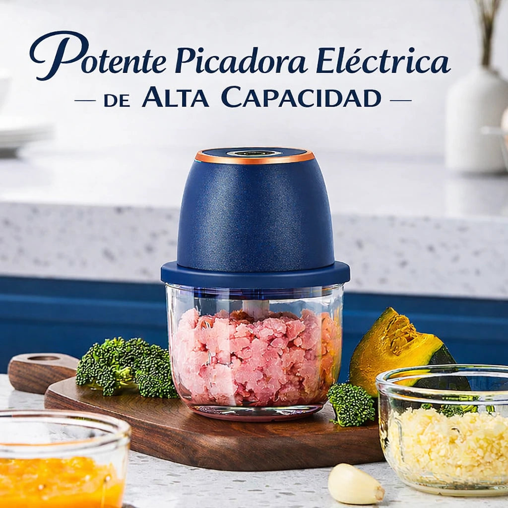 Picadora de alimentos eléctrica potente y de gran capacidad