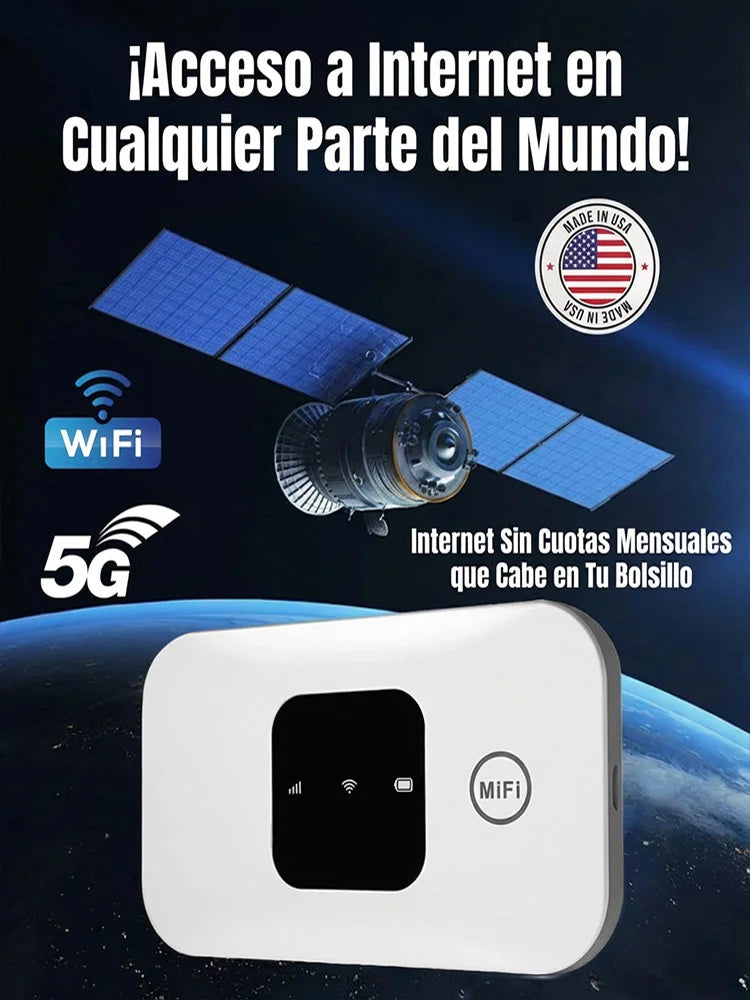 Enrutador portátil de satélite 5G global