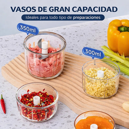Picadora de alimentos eléctrica potente y de gran capacidad