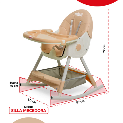 Silla de Comer 4 en 1 Mecedora para Niños