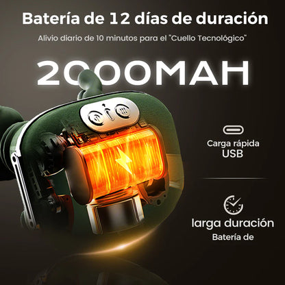 Masajeador de Amasamiento Cervical con Calor y 3 Velocidades – Diseñado para aliviar nudos, rigidez y sobrecarga del estrés diario