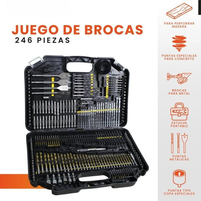 Juego de 246 Brocas y Puntas