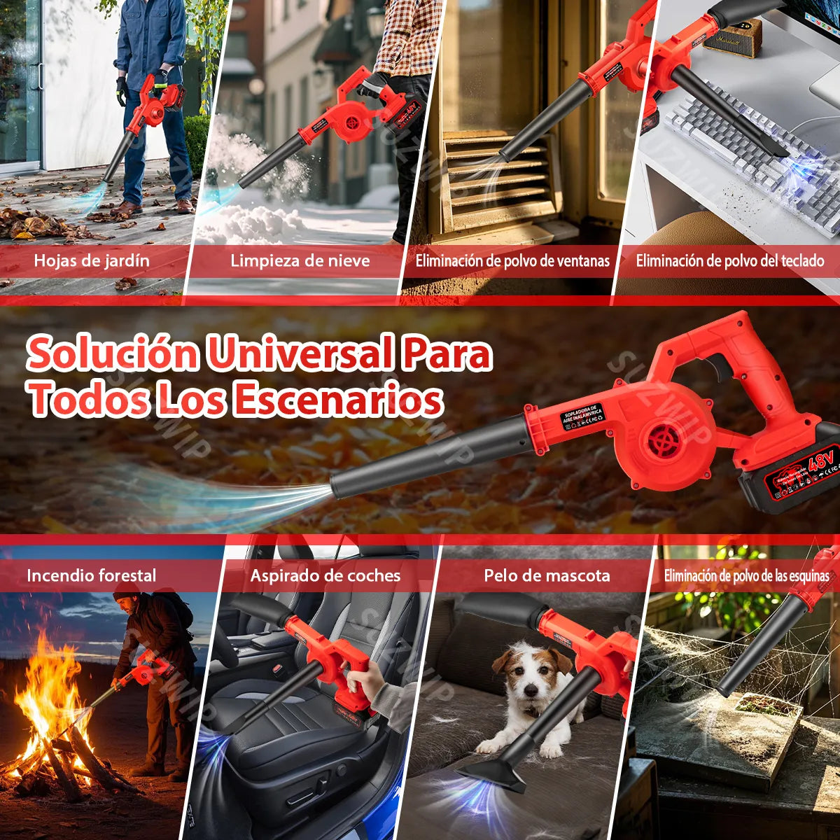 TurboBlast Pro X900™ | Potencia Industrial para Jardín y Hogar que Aspira y Sopla