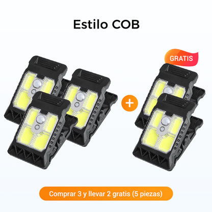Luz solar con clip para exteriores y sensor de movimiento OFERTA EXCLUSIVA