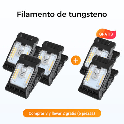 Luz solar con clip para exteriores y sensor de movimiento OFERTA EXCLUSIVA