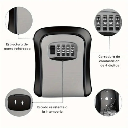 Caja De Seguridad Guarda Llave Con Clave Numérica - LockGuard