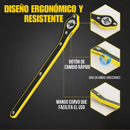 Llave Multifuncional para Gato de Carro – Herramienta de Emergencia Rápida y Segura