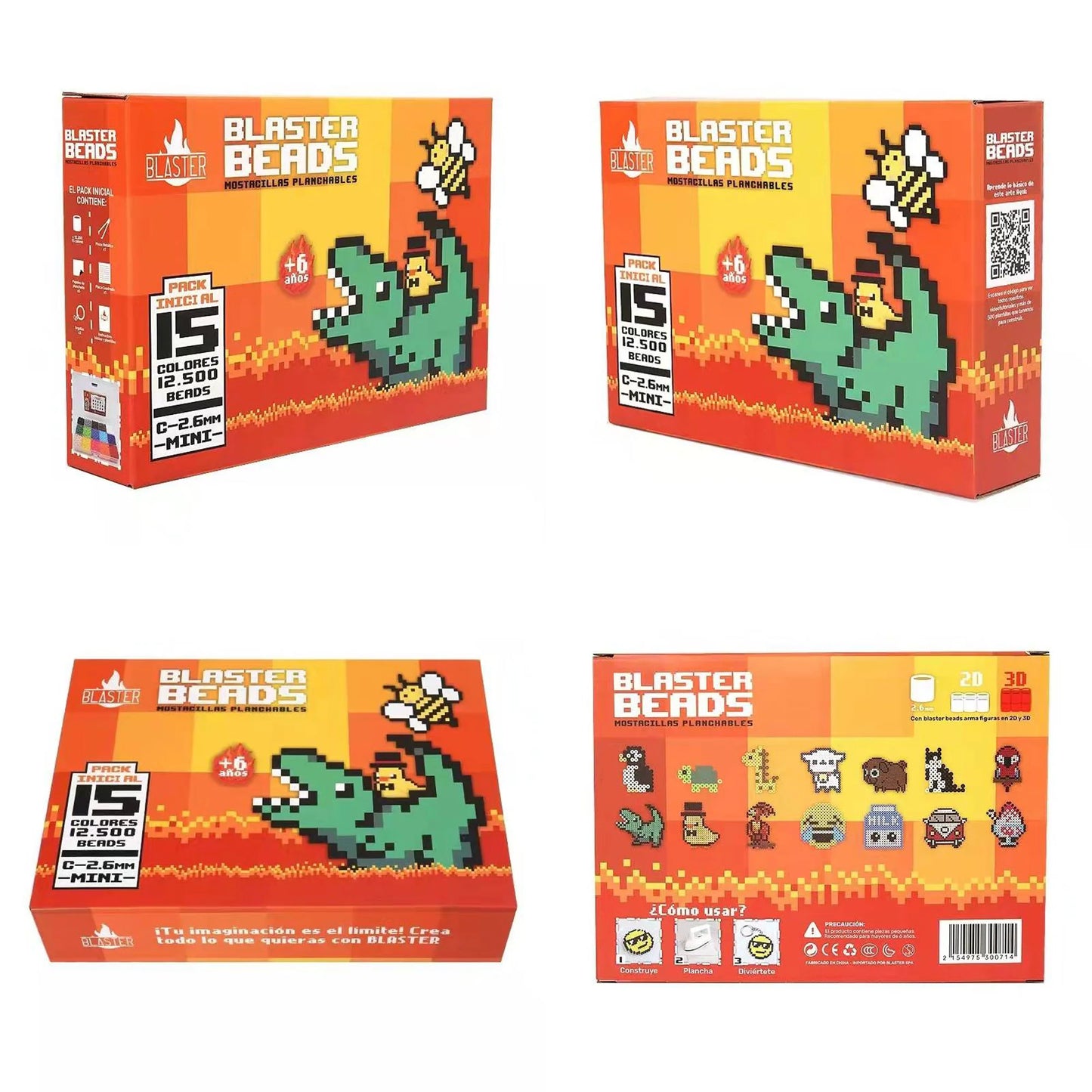 Blaster Beads Pack de 2.6mm - De 10 hasta 36 Colores