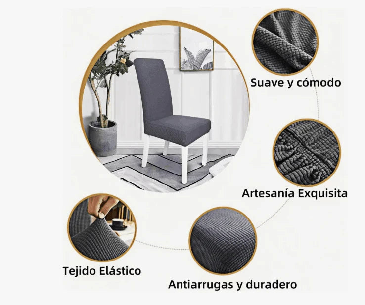 Set de 4 o 6 Piezas de Funda para Sillas Impermeable HomeStyle®