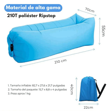Silla Hamaca Inflable Soporta Hasta 120 Kilogramos MyComfort®