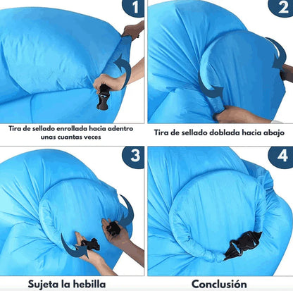 Silla Hamaca Inflable Soporta Hasta 120 Kilogramos MyComfort®