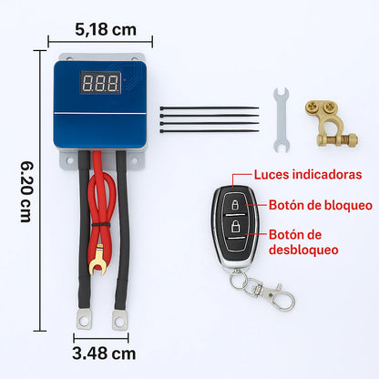 🔥Oferta Flash🔥Interruptor de Desconexión de Batería Inalámbrico Remoto (50% de DESCUENTO) – Dispositivo Antifugas