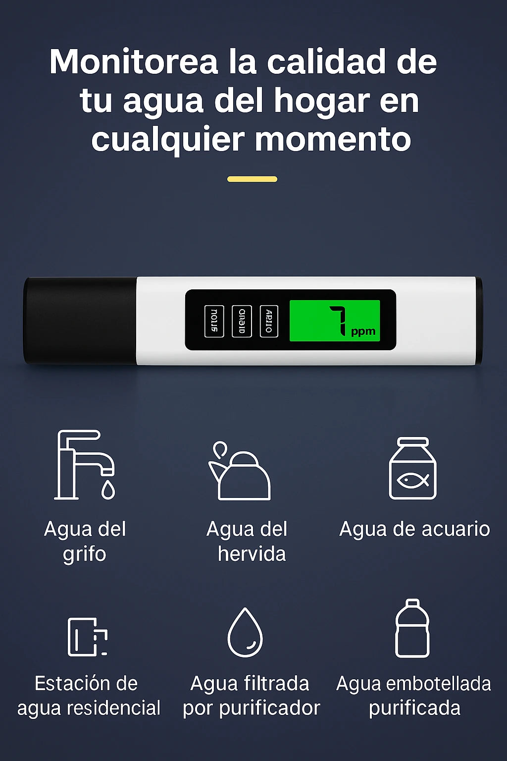 Probador Multifuncional de Calidad del Agua