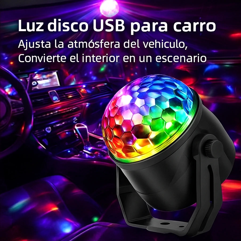 Bola Disco Mágica Luminosa Giratória
