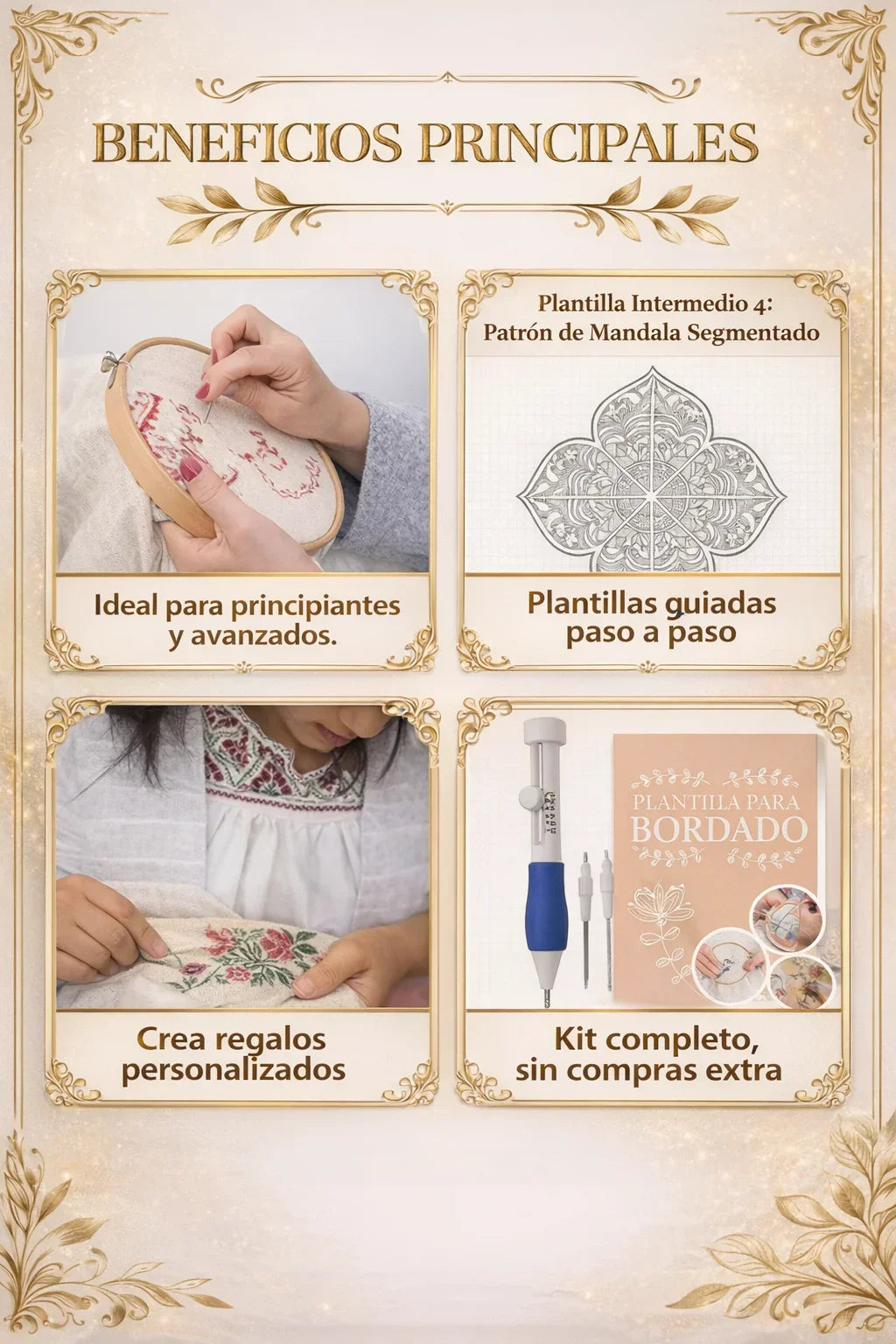 Kit de Bordado con Aguja Mágica + E-Book Digital