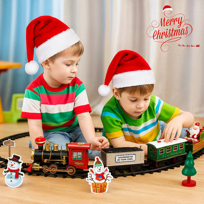 Tren Navideño y Trineo de Santa