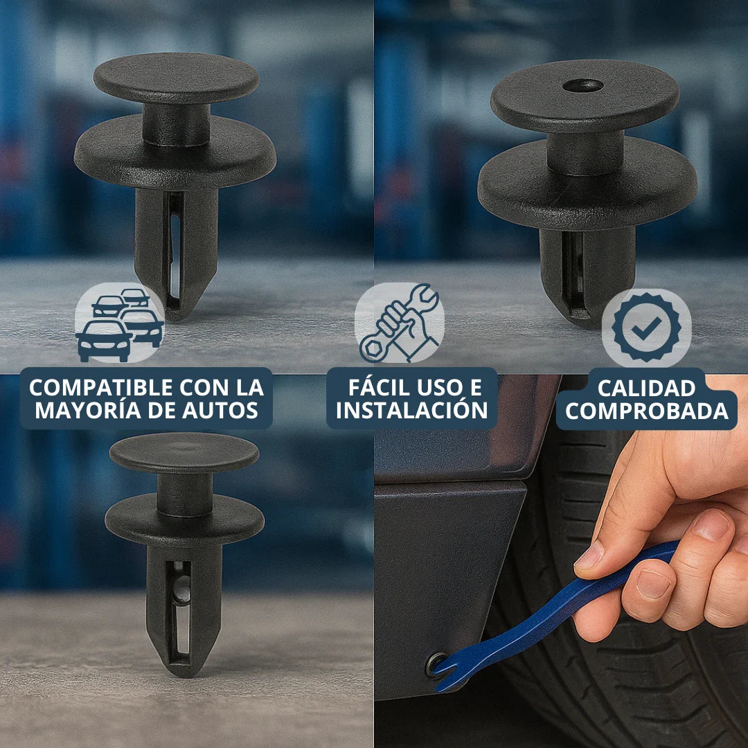 Kit Universal de Clips y Pernos para Carros 100 y 680 Piezas Más Herramientas de Obsequio