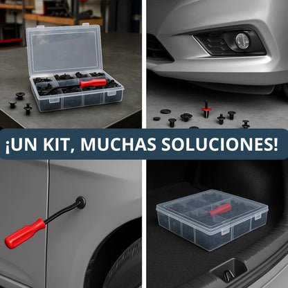 Kit Universal de Clips y Pernos para Carros 100 y 680 Piezas Más Herramientas de Obsequio