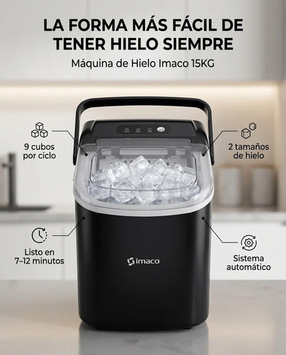 Generador Inteligente de Hielo Imaco Ice Pro 15KG