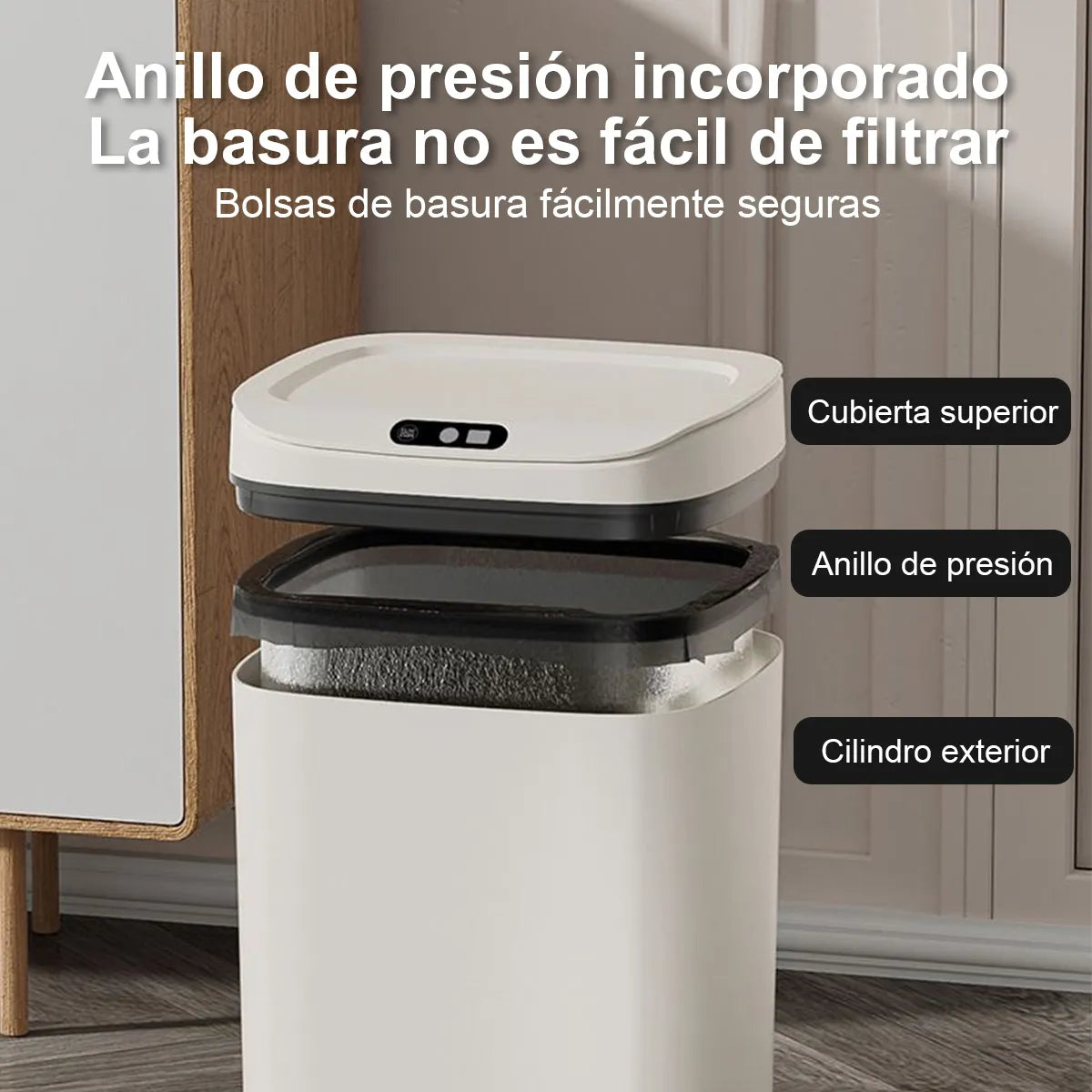 Cesta Con Sensor Inteligente 🚮🗑