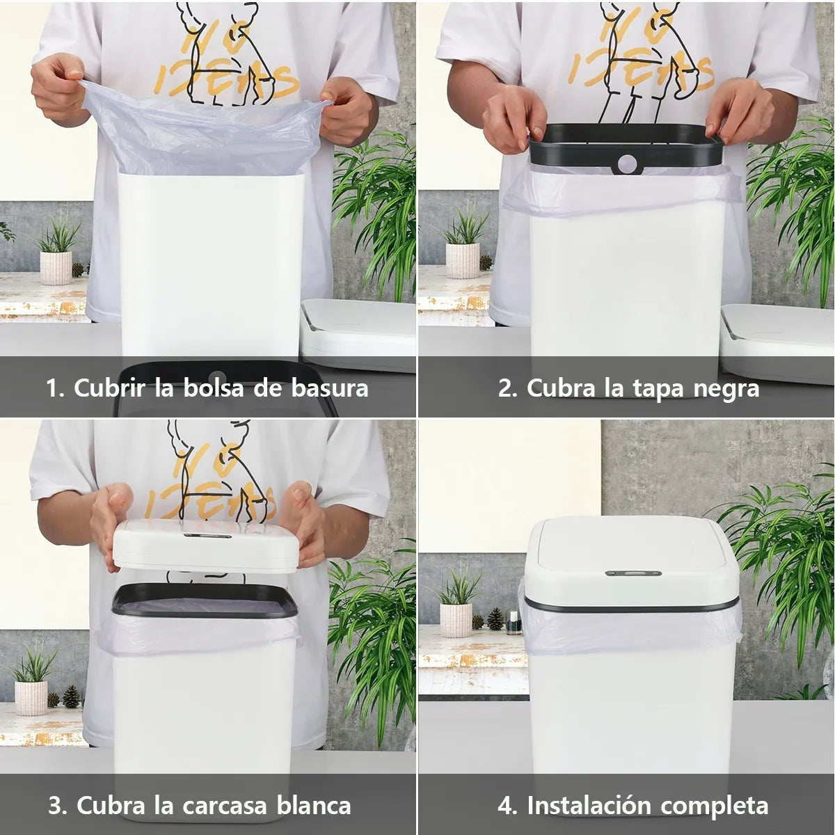 Cesta Con Sensor Inteligente 🚮🗑