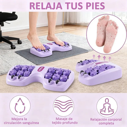 Masajeador de Pies Portátil para Alivio del Dolor, Relajación y Mejor Circulación