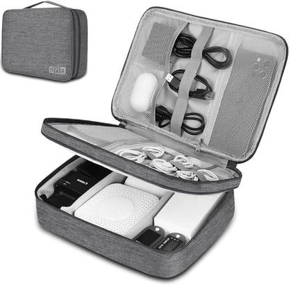 Organizador para Cables Bolsa de Almacenamiento de doble compartimiento - CASE PRO