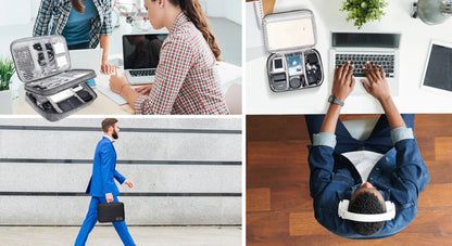 Organizador para Cables Bolsa de Almacenamiento de doble compartimiento - CASE PRO