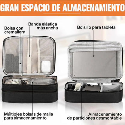 Organizador para Cables Bolsa de Almacenamiento de doble compartimiento - CASE PRO