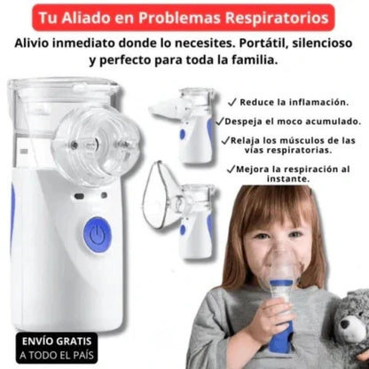 VaporAid™ - Nebulizador Portátil Para Adultos Y Niños