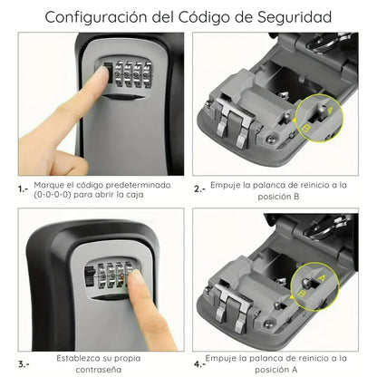 Caja De Seguridad Guarda Llave Con Clave Numérica - LockGuard