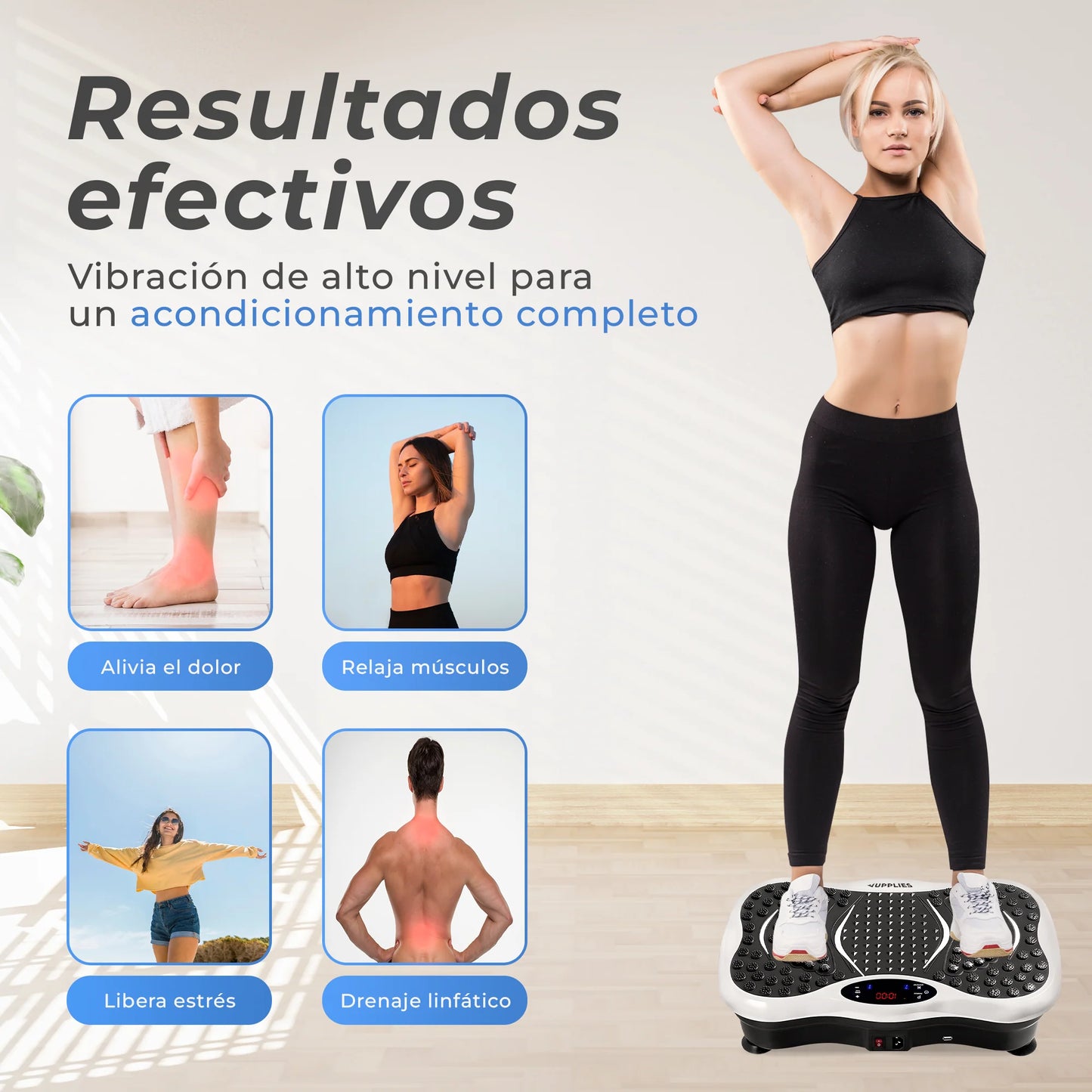 Plataforma Vibratoria Fitness JUPPLIES